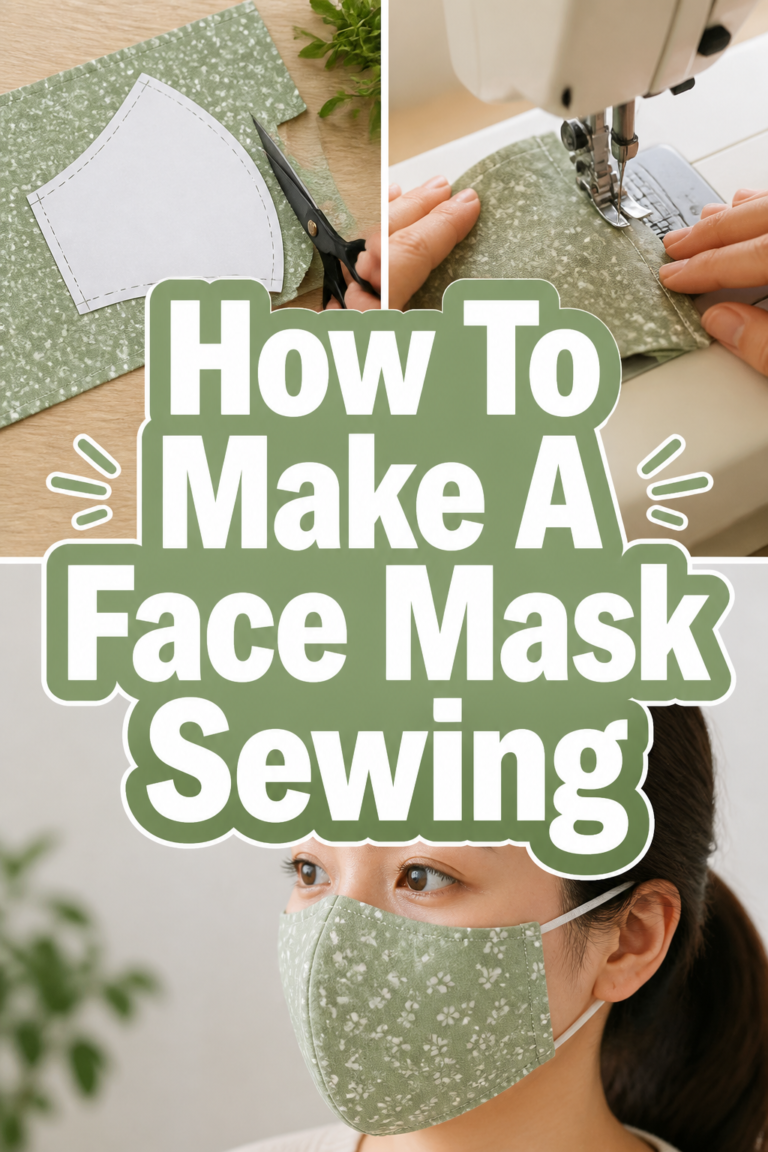 🧵 How To Make A Face Mask Sewing